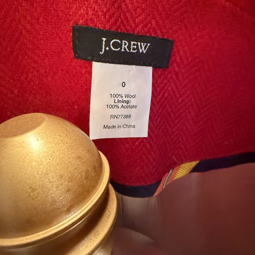 J. Crew Scottish Robert Noble Red Blazer 0 - Picture 5 of 11